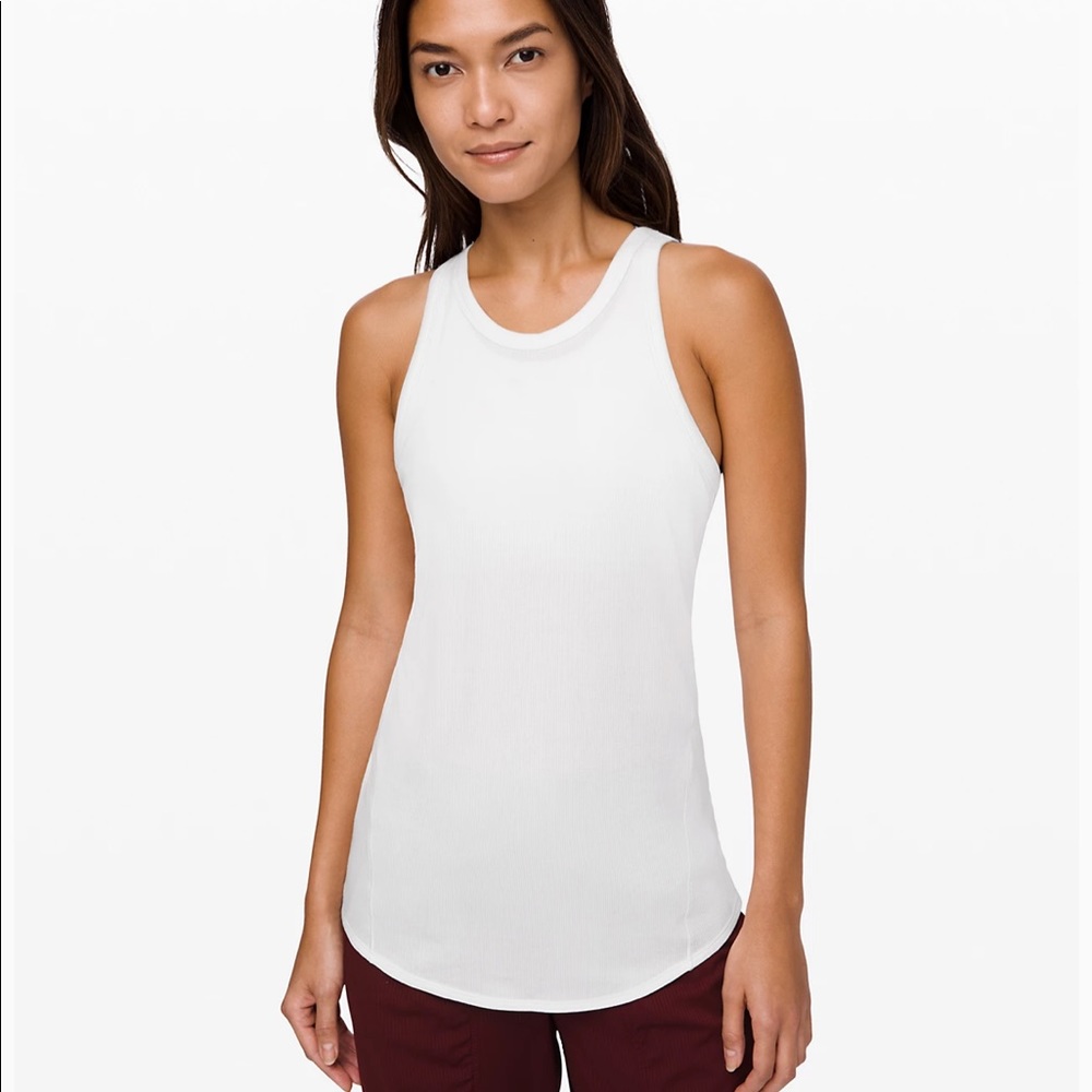 Lululemon Full Day Ahead Tank White NEW NWT 8